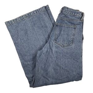 Agolde Ellis Trouser Wide Leg Hi-Rise Pleated Jeans Women's 26x33 Relaxed Medium